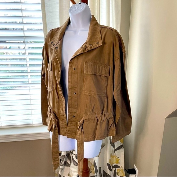 Time and Tru Jackets & Blazers - 𝅺nwt Time and Tru Brown Utility Jacket Size M 8-10